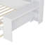 Lit de jour en bois avec tablettes de rangement, lit multifonctionnel avec lit gigogne et bureau-763848196-763848199