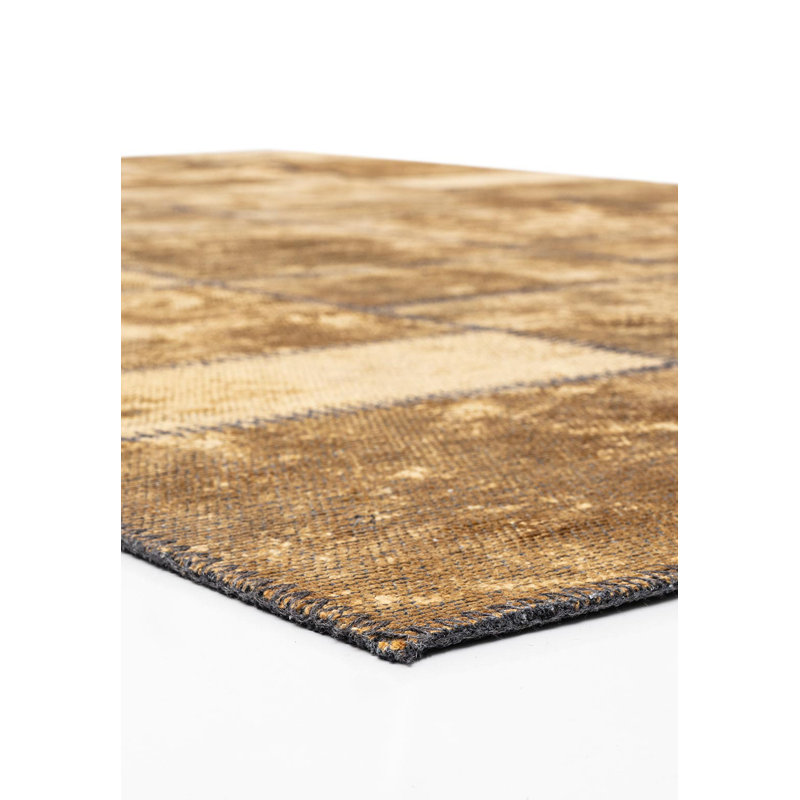 Semas Geometric Hand Loom Indoor / Outdoor Area Rug, Rectangle 6'6" x 9'10"