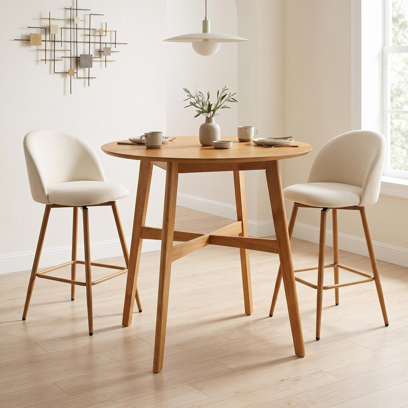 Table de salle à manger Mid-Century, Chêne naturel