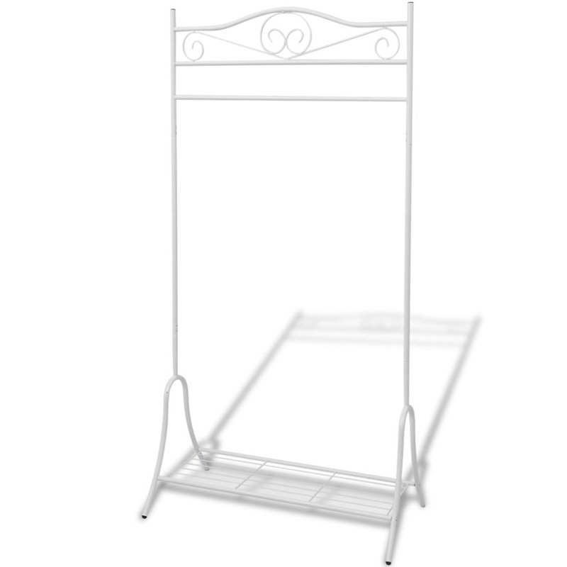 Portant à vêtements 35,43 po Bozkov, Blanc