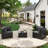 3 -Person Rattan Patio Safo With Cushions-244056559-244056557