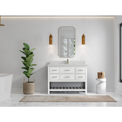 Parker 48'' Single Bathroom Vanity with Top