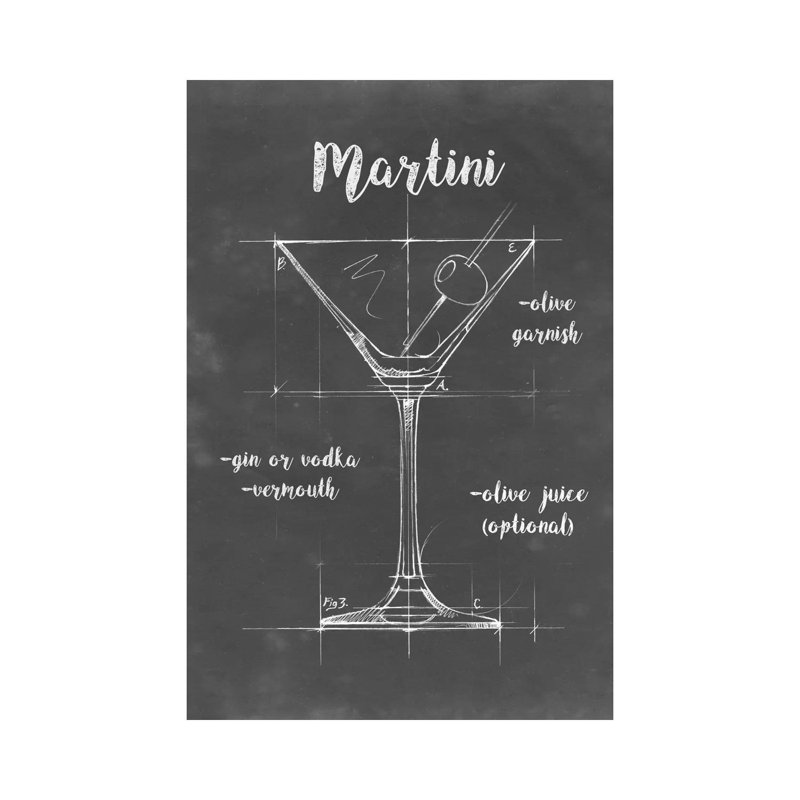 Mixology V by Ethan Harper - Wrapped Canvas Print, 101.6 cm H x 66.04 cm W x 3.175 cm D