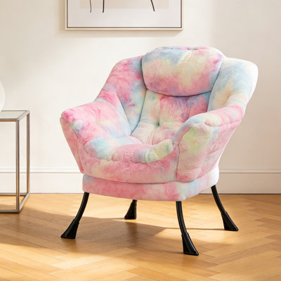 Armchair Accent Chair Lazy Chair with Footstool