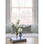 White Anemones in Blue and Green Bud Vases - Set of 2