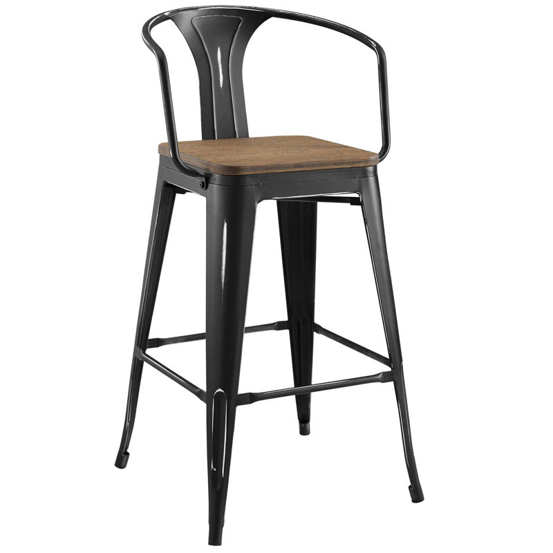 Promenade Bar Stool, Black