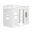Lit mezzanine simple avec échelle - Blanc-1965242948-1965242949