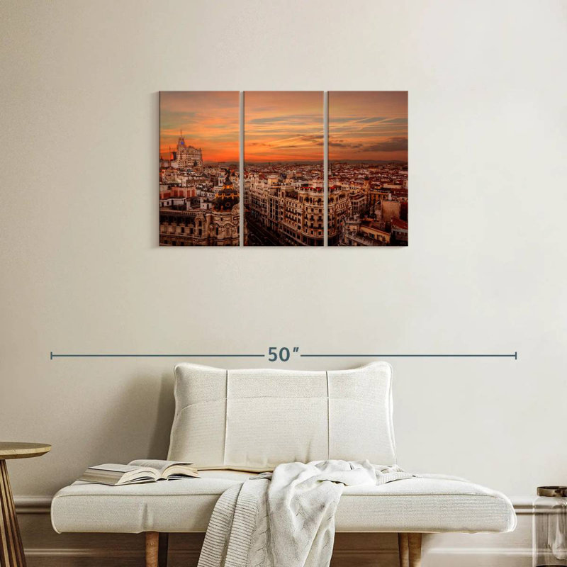 Sireci Madrid Sunset, 20" H x 33" W