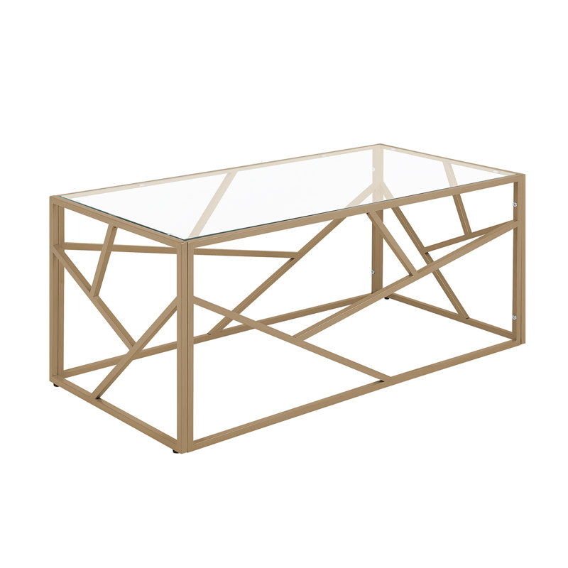Melany Frame Coffee Table, Gold