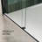Bypass Sliding Shower Door with 5/16 Inch Tempered Glass and Matted Black Finish, Easy Clean and Anti-Explosion