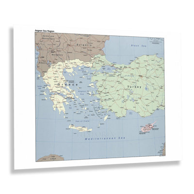 «Art graphique de la carte de la région égéenne de la mer de 2006» sur