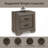 Lyndon Weathered Gray Grain Finish Nightstand