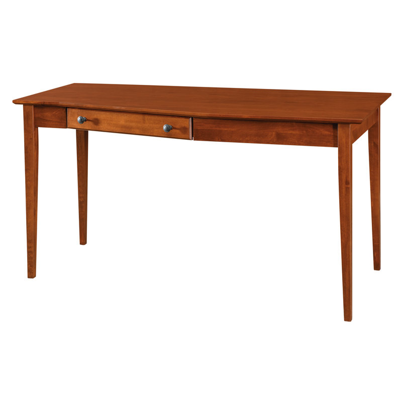 Malani American Built Solid Wood Writing Desk, Antique Cherry
