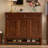 Walnut Solid Wood Shoe Storage Bench