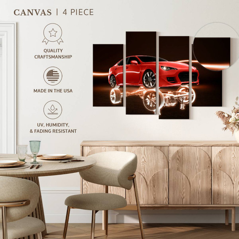 Cadre de voiture Mehar Glow, H 27 po x l 43 po