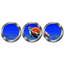 Ensemble d’adhésif décoratif 3 pièces océan hublot sea turtle animaux sous-marin-28474583-28474586