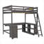 Lit mezzanine avec bureau en U, tiroirs et tablettes de rangement-106847898-106847901