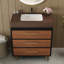Meuble-lavabo autoportant moderne avec lavabo vasque en céramique et plateau en pierre frittée durable-1686909288
