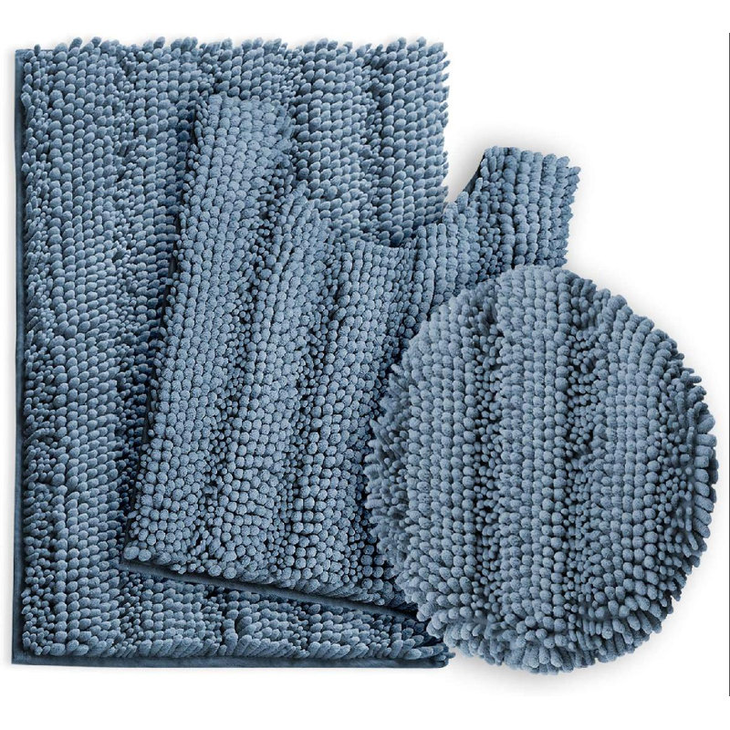 Ensemble de tapis de bain Peletier, Bleu ciel