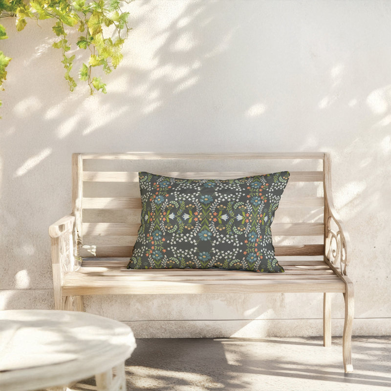 Coussin extérieur Cecelia, Gris anthracite