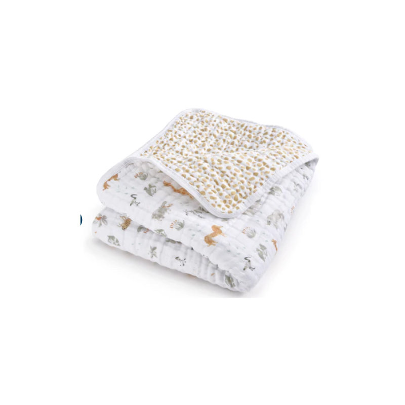 Couverture en mousseline, safari girafe