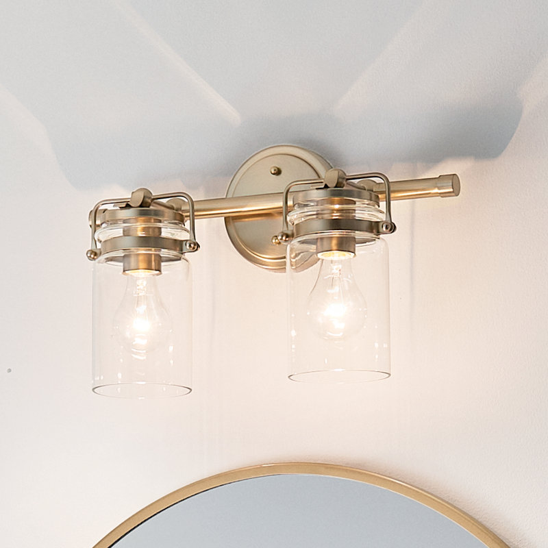 Éclairage pour salle de bain 2 lumières Winder, Champagne champagne