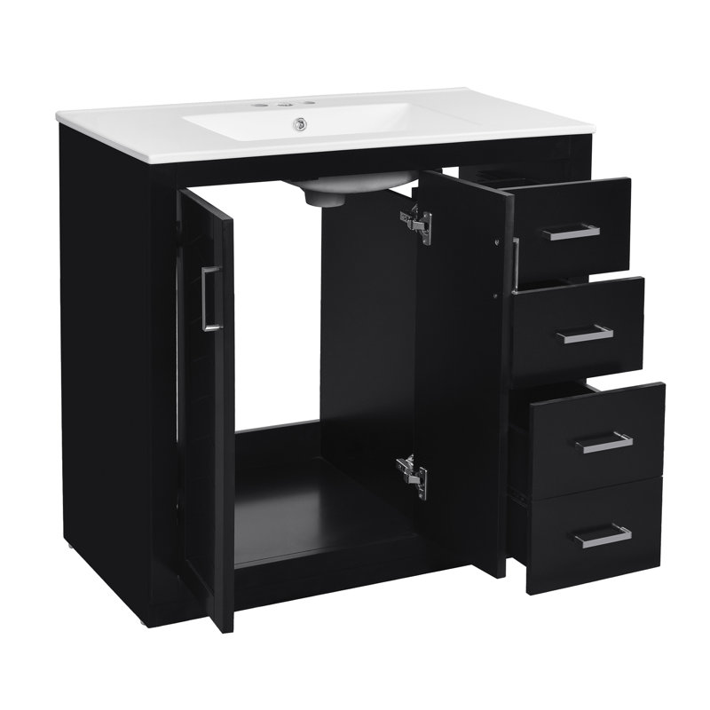 Meuble-lavabo 36 po avec lavabo en céramique