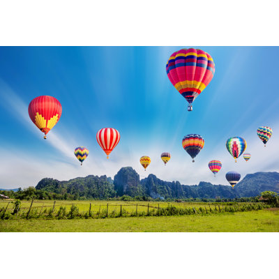 Hot-Air Balloons - Wrapped Canvas Print