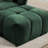 Chenille Upholstered 2-Seater Sectional Sofa With Ottoman-1342498985