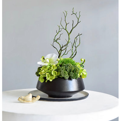 10.24'' Faux Fir Plant in Ceramic Pot