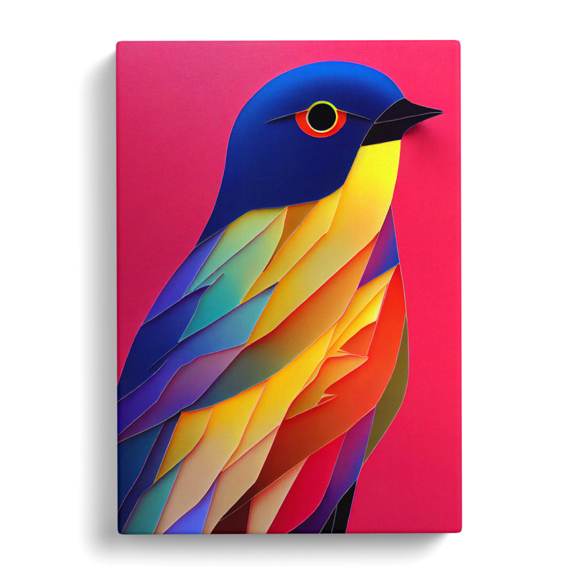 CAN-V0523-246X Bird In Colour Vol.3 - Wrapped Canvas Print, 50cm H x 35cm W
