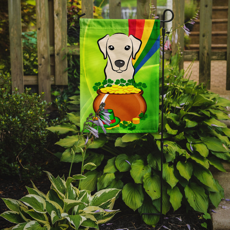 Drapeau de jardin Arella St. Patrick's, Labrador (jaune)