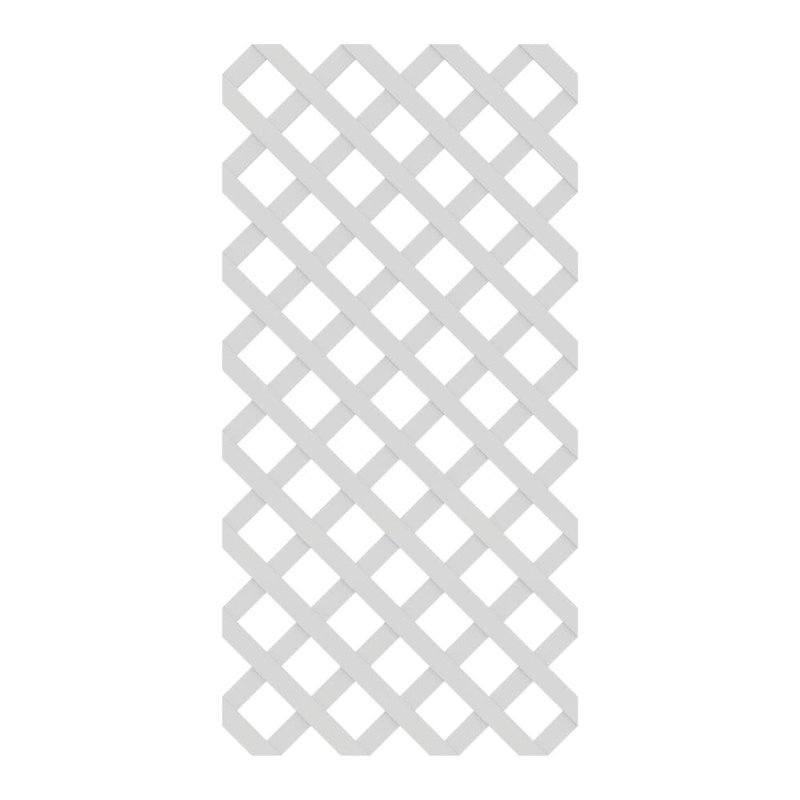 2 pi X 4 pi Treillis blanc classique, Blanc