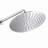 10" Chrome Wall Mounted Dual Function Shower System With Rough-In Valve, Rainfall Head And Handheld-123107259