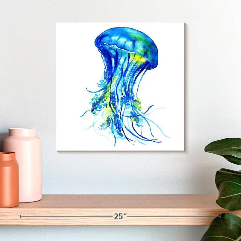 Crowle Blue Jellyfish, H 16 po x l 16 po