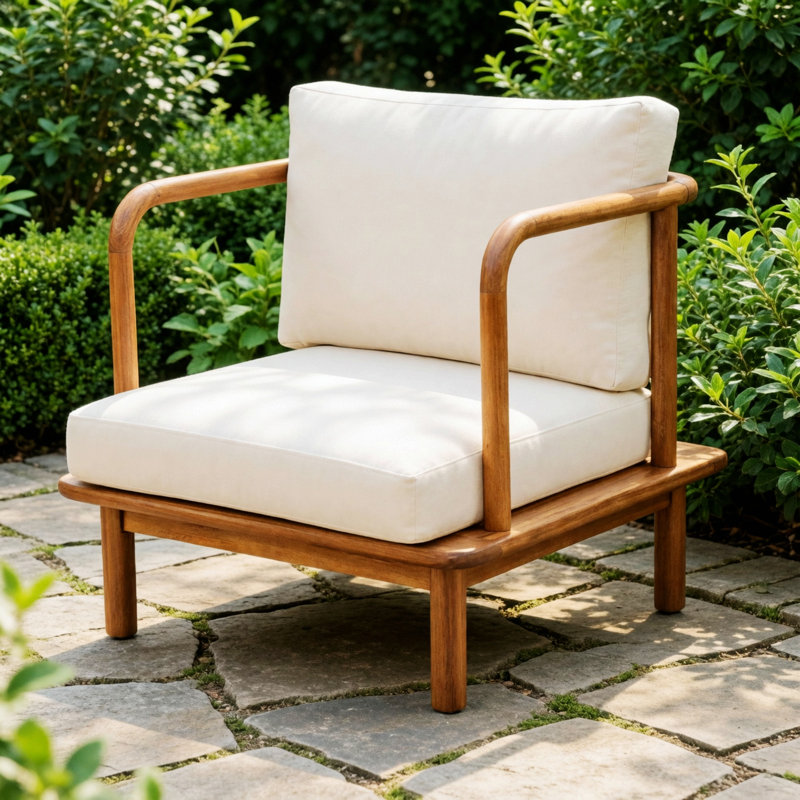 Chaise simple, chaise d'appoint avec coussin, 1