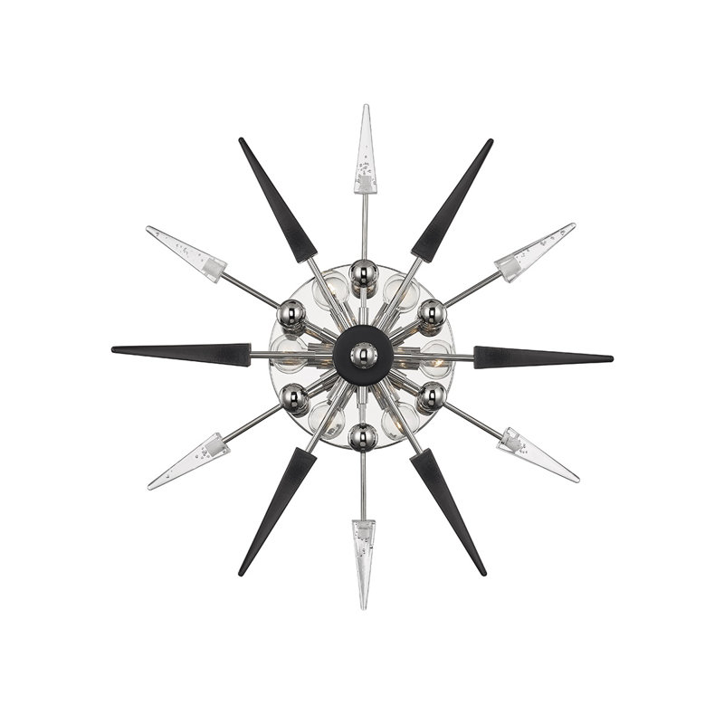 Sparta 6 - Light Armed Sconce, Polished Nickel