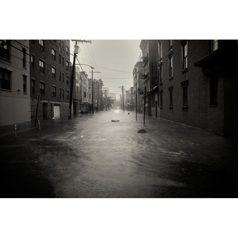 Leathia Hoboken Flooded by JustinLouis - Wrapped Canvas Print, 81cm H x 122cm W x 3.8cm D