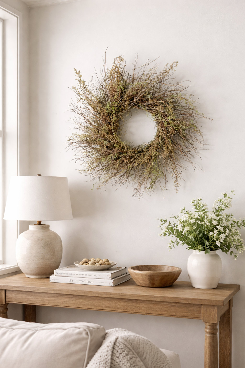 22" Handcrafted Moss Wreath