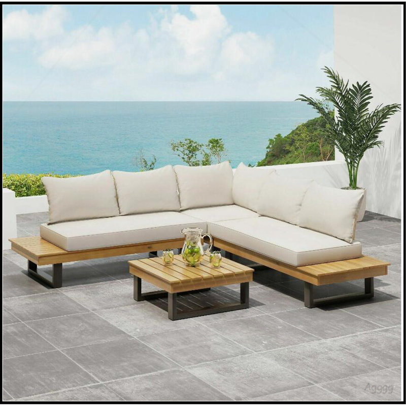 SEBASTIAN 4-PIECE SOFA SET, BEIGE