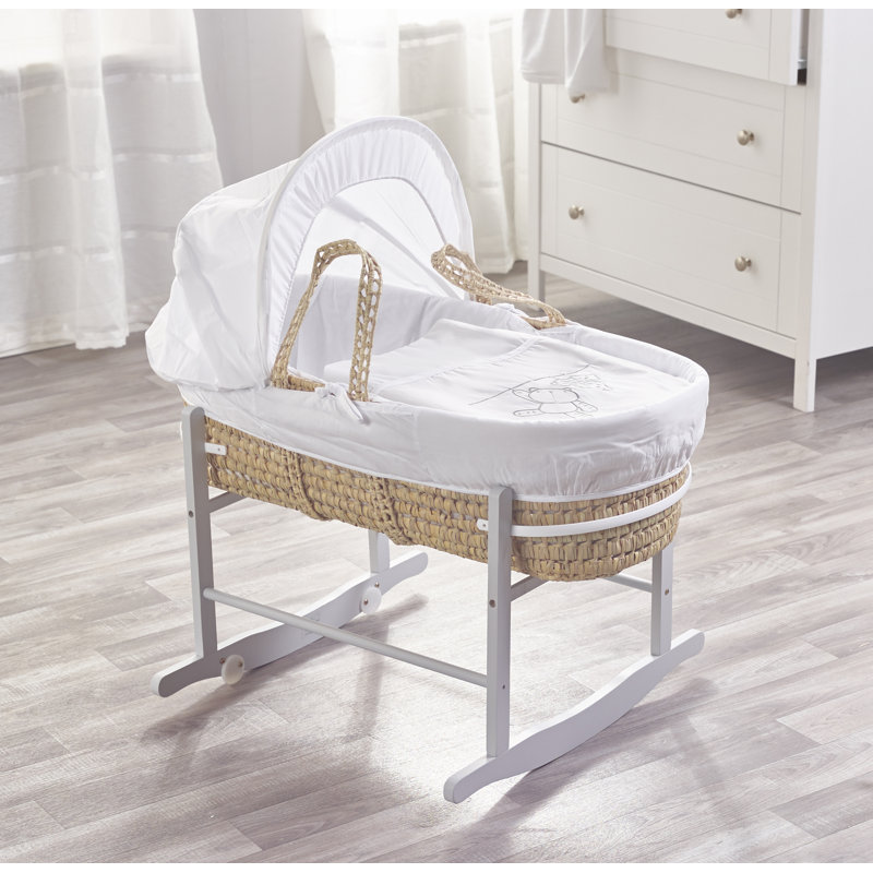 Moses Basket with Bedding with Mattress