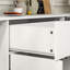 Buffet avec rangement, grande armoire de rangement pour la cuisine avec 1 tiroir et 4 portes, café moderne pour la salle à manger, blanc