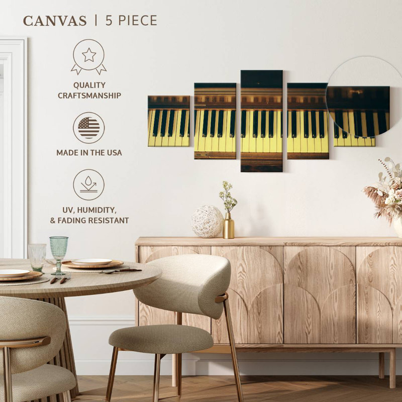 Classical Piano, 30" H x 68" W