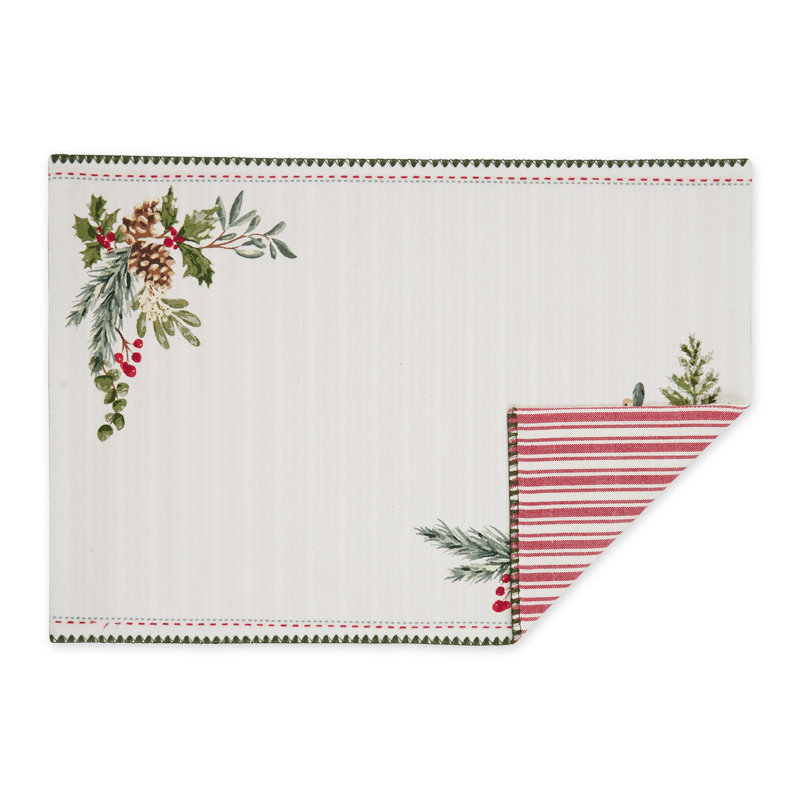 Ensemble de napperons en coton 4 pièces Dazay