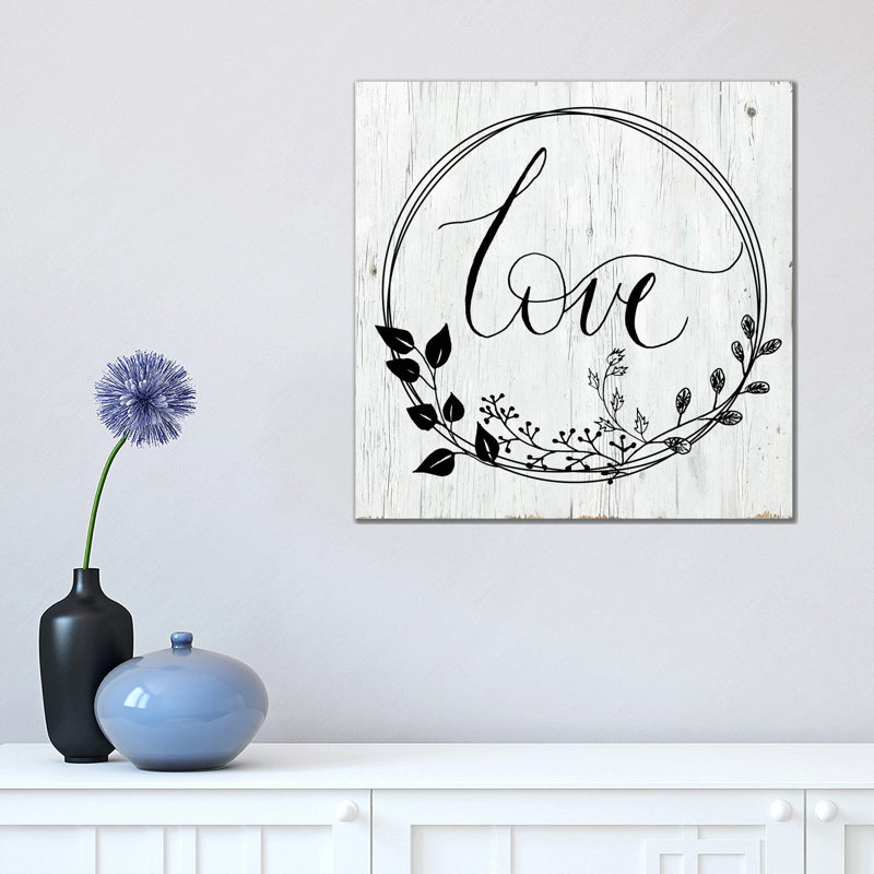 Love by Daniela Santiago - Print on Canvas, Wrapped Canvas, 45.72cm H x 45.72cm W x 1.91cm D