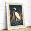 Heron in Reeds Japandi - Framed Print-1586063489-1586063494