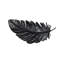 Feather Wall Decor, Black, Metal-1460234321