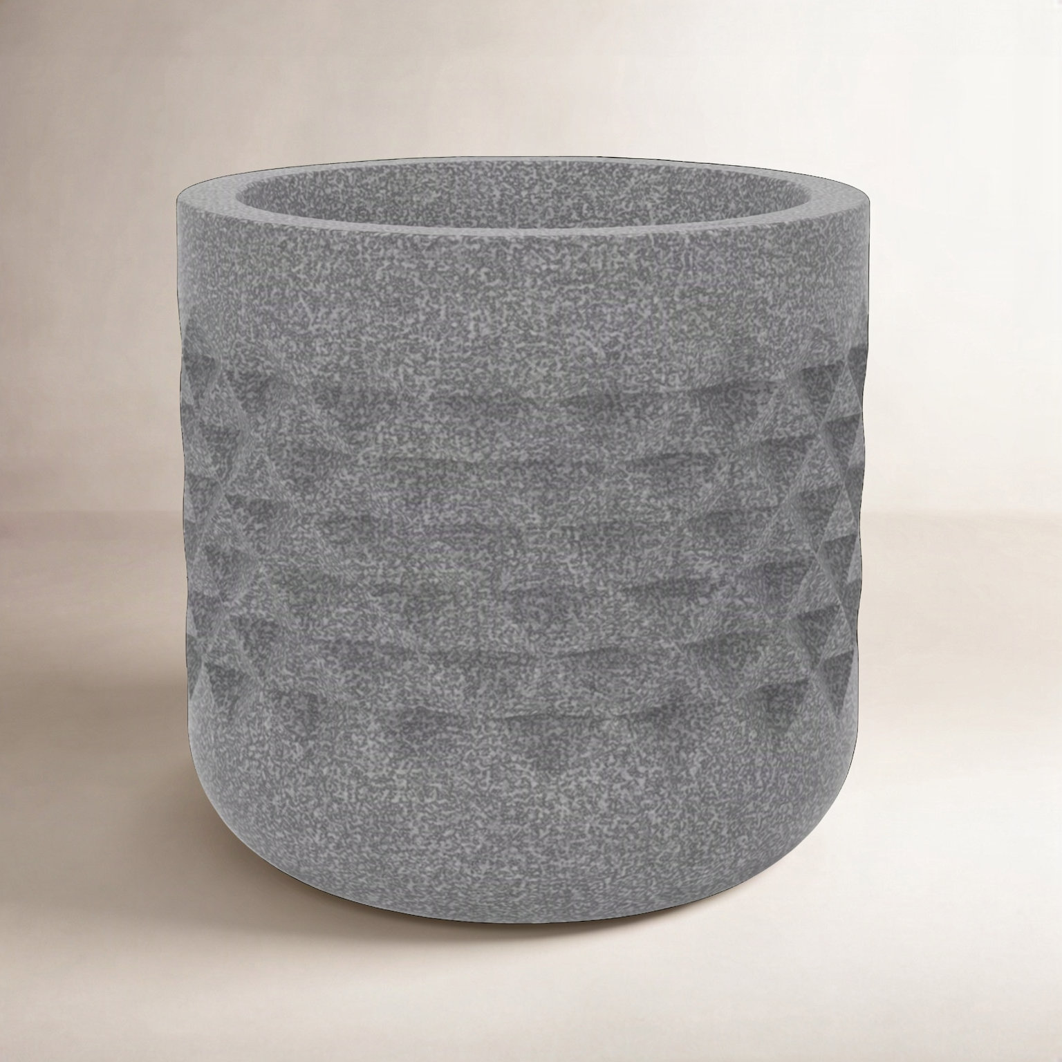 Lisle Pot Planter, 18" H x 18" W x 18" D, Granite