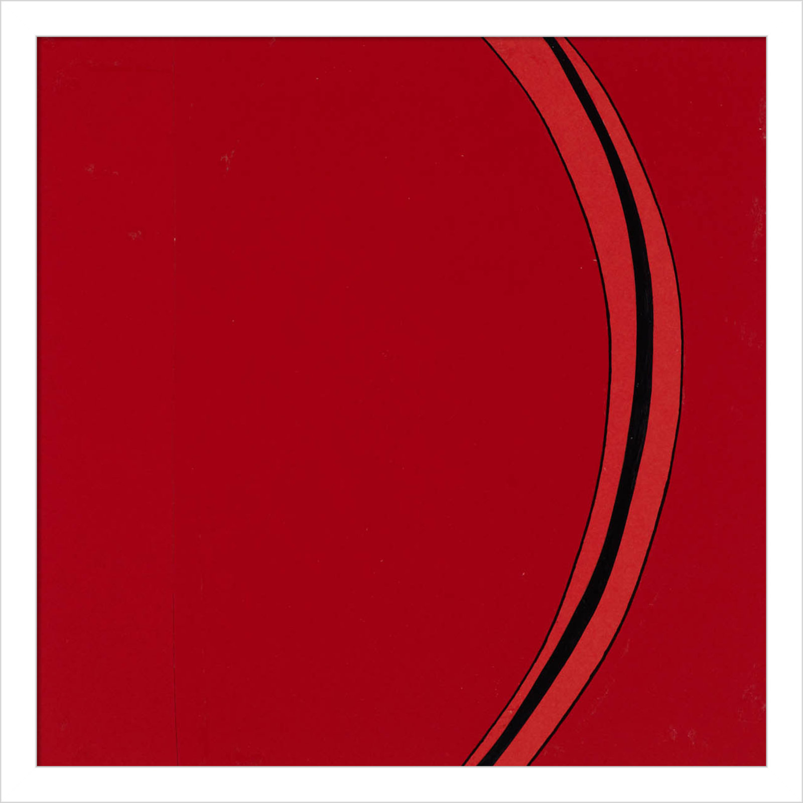 Segment Print by Alex Dunn, White, 17" H x 17" W
