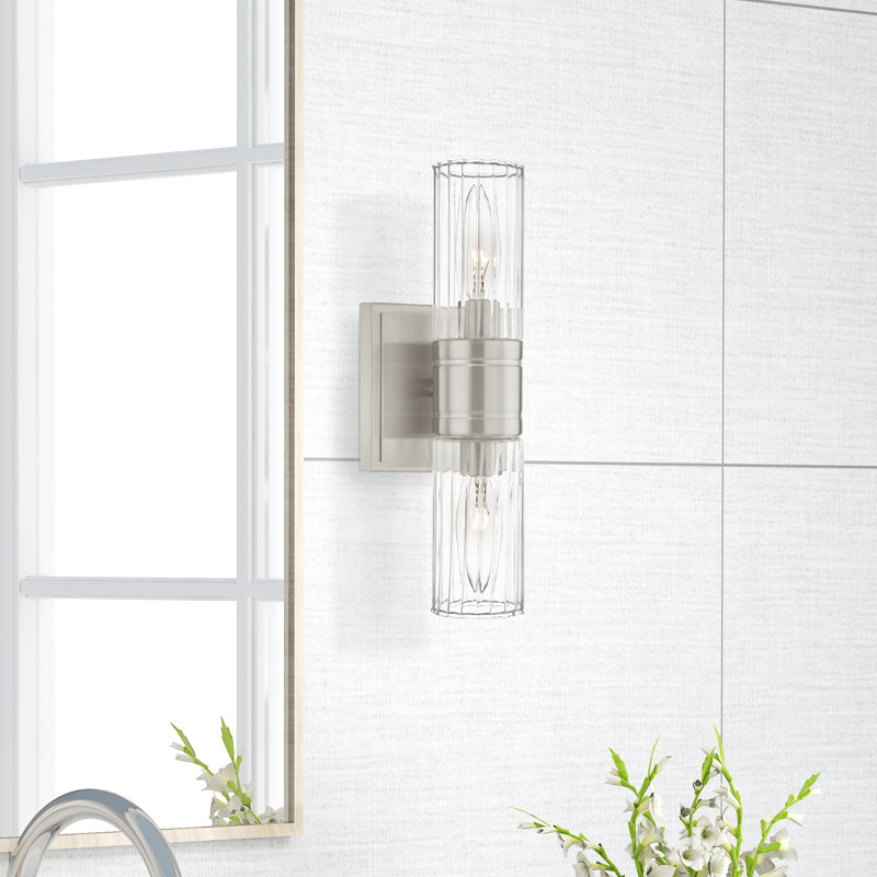 Barnett 2 - Light Dimmable Bath Bar, Brushed Nickel